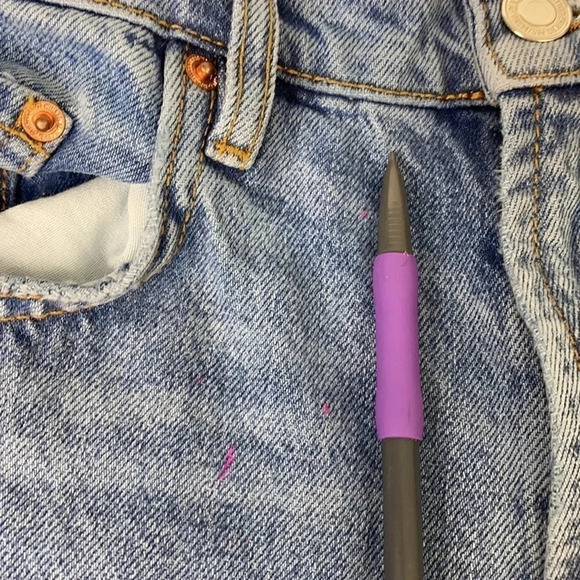 Zara the HW kick high waist distressed hem high medium wash blue jeans  XS - Picture 5 of 16